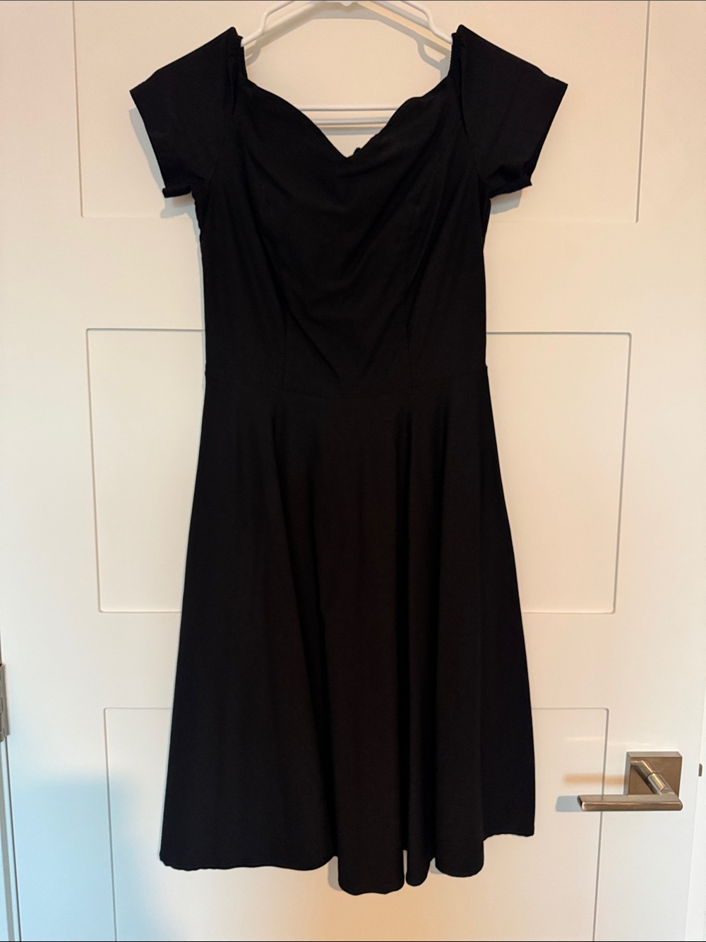 Grace Karin Black Off-Shoulder Midi Dress